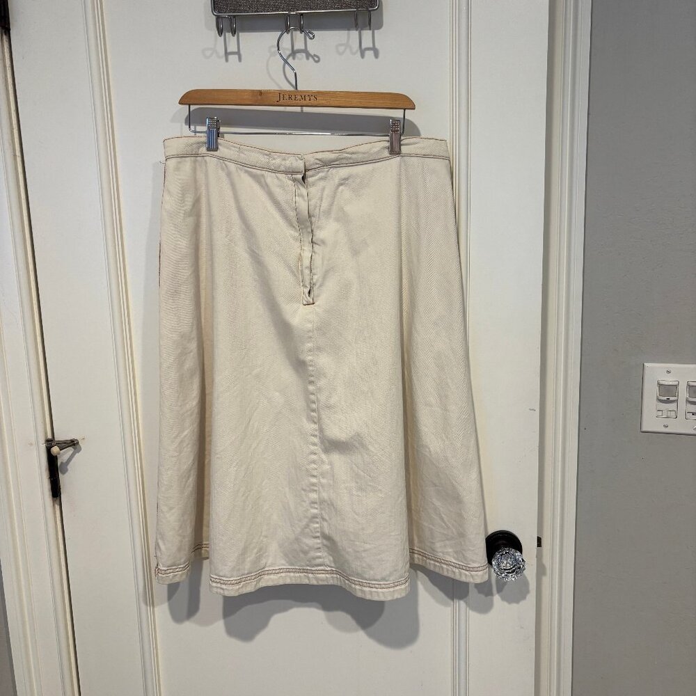 Maeve Light Denim Skirt (16) - Picture 3 of 6